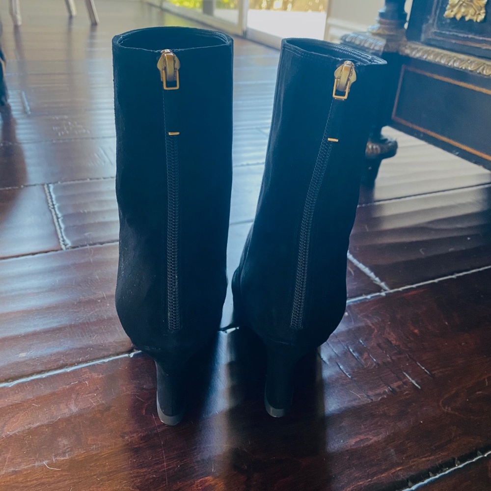 Christian Dior Suede Booties Black 39 1/2 - Picture 10 of 12